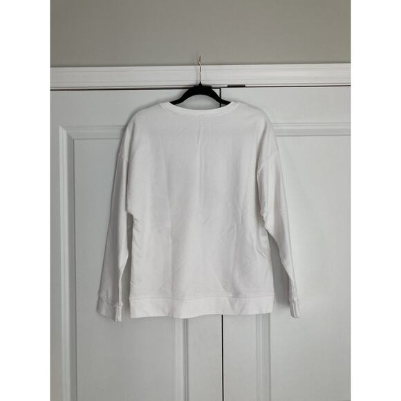 Sundry Anthropologie Floral Embroidered Crew Neck Pullover Sweater Size 2 Medium - Picture 6 of 9